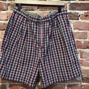 Tommy Hilfiger plaid seersucker shorts size 38